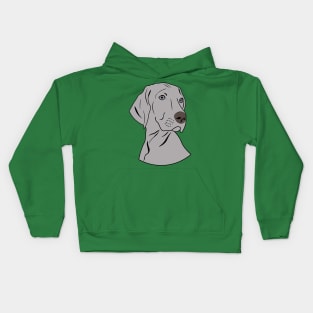 Weimaraner Dog Puppy Love Kids Hoodie